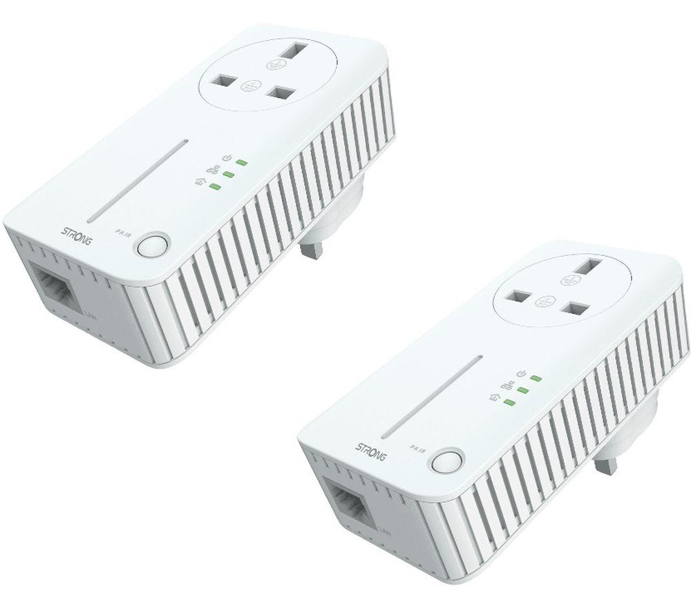 STRONG POWERL600DUOUK WiFi Powerline Adapter Kit - Twin Pack