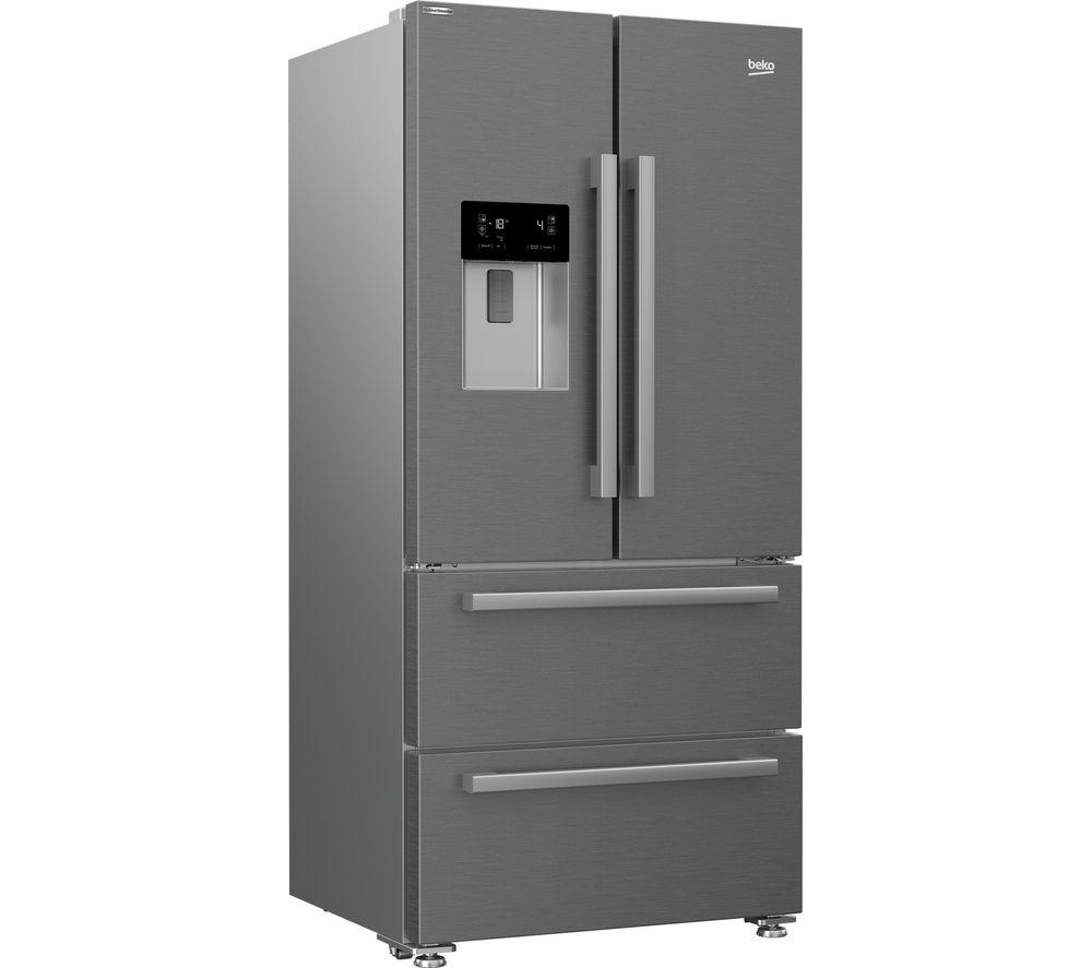 BEKO HarvestFresh GNE460520DVPX Fridge Freezer - Brushed Steel image number 2 of 12
