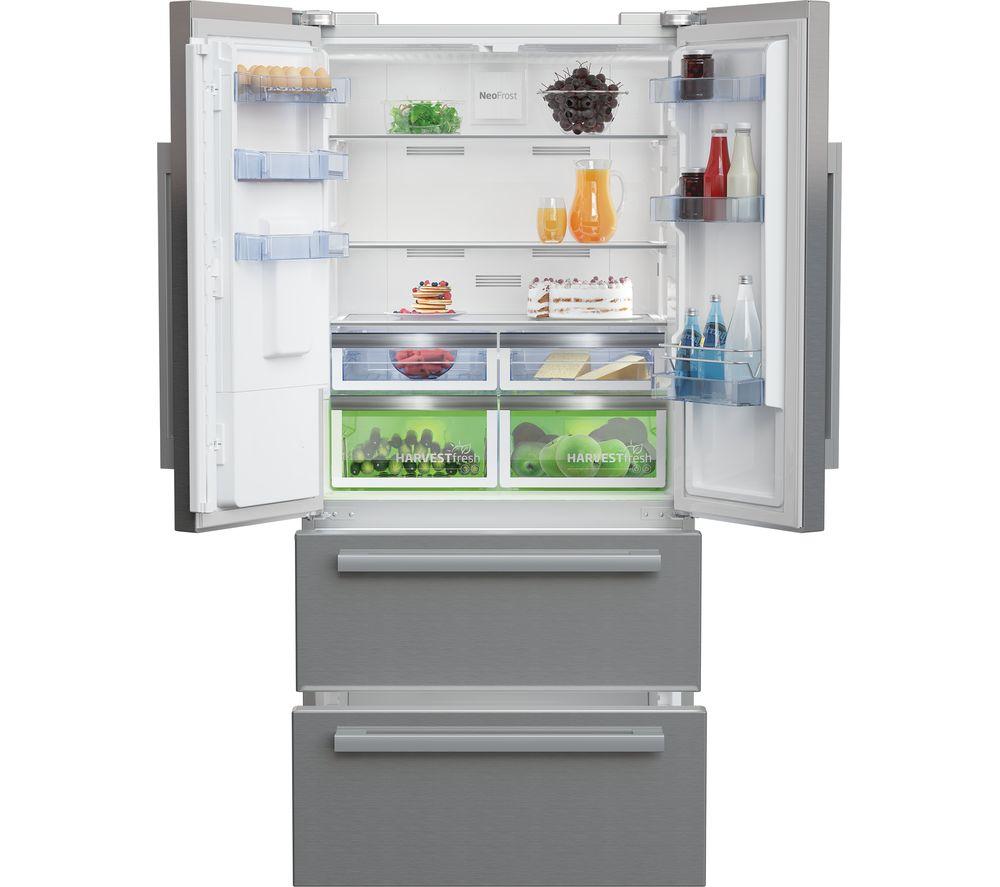 BEKO HarvestFresh GNE460520DVPX Fridge Freezer - Brushed Steel image number 3 of 12