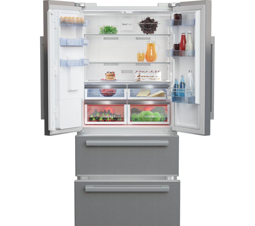 BEKO HarvestFresh GNE460520DVPX Fridge Freezer - Brushed Steel image number 4 of 12