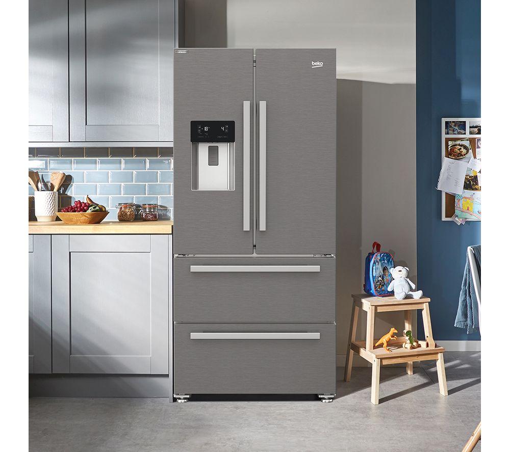 BEKO HarvestFresh GNE460520DVPX Fridge Freezer - Brushed Steel image number 6 of 12