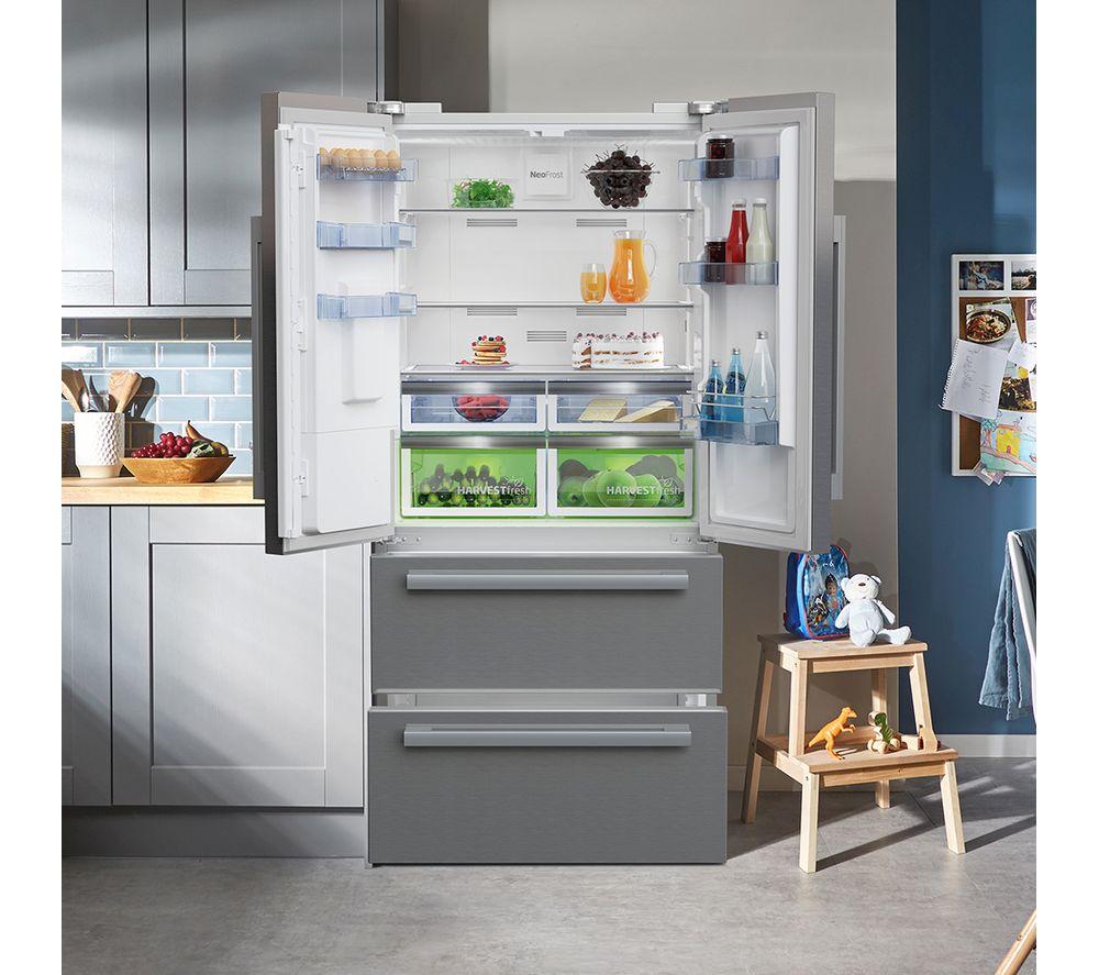 BEKO HarvestFresh GNE460520DVPX Fridge Freezer - Brushed Steel image number 7 of 12