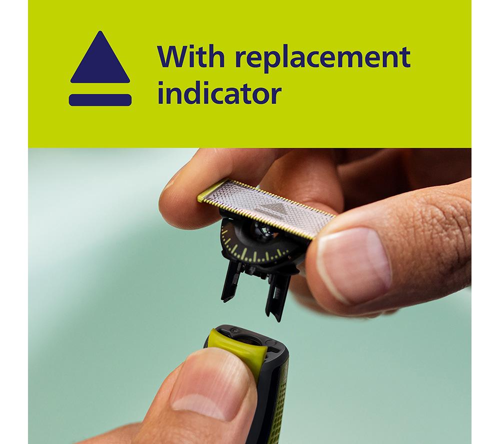 PHILIPS OneBlade QP410/50 Replacement Blades for Face - Pack of 1 image number 4 of 6