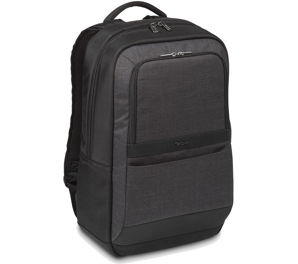 Targus CitySmart Essential Business Backpack with Protective Sleeve Designed for Travel and Business Professional Use fits up to 15.6-Inch Laptop, Black/Grey (TSB911EU)