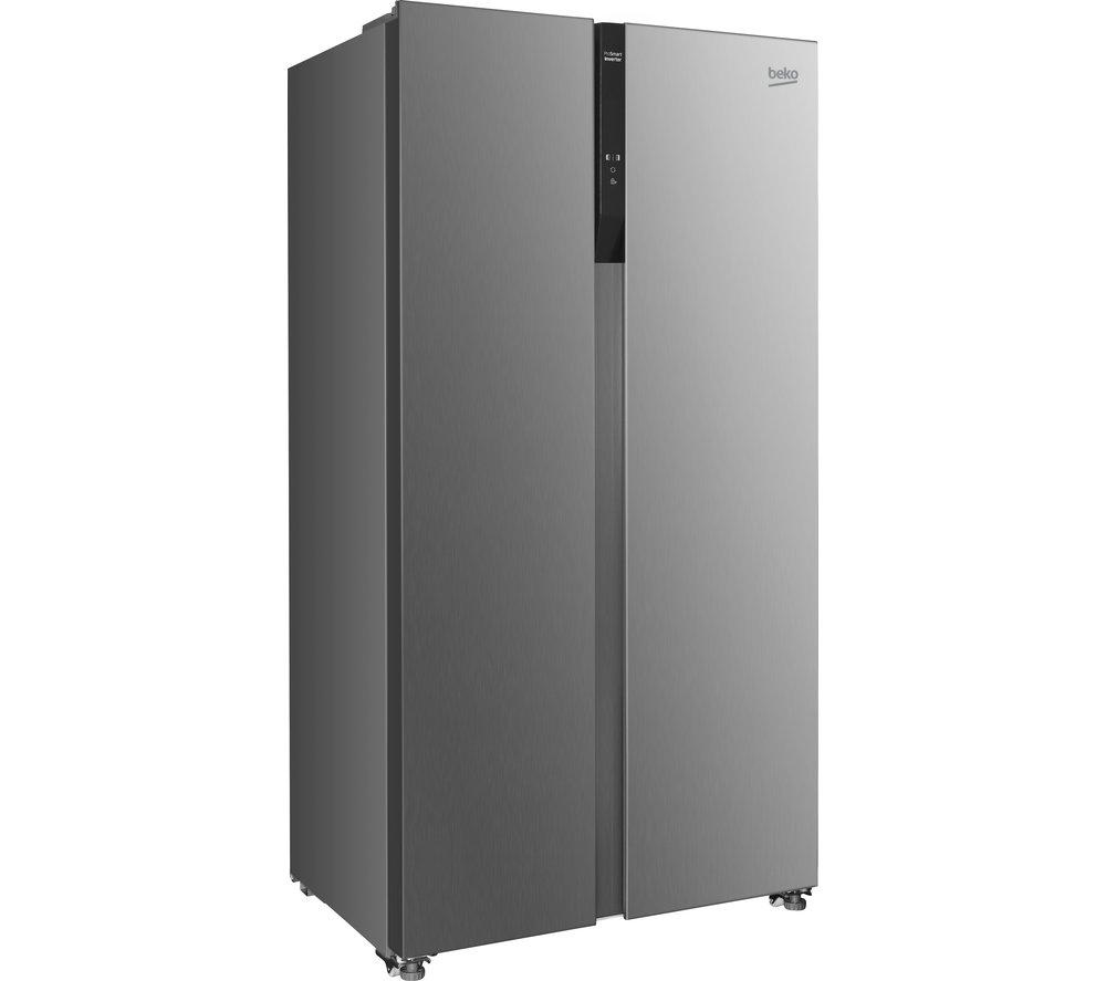 BEKO Pro Frost Free ASL1532PX American-Style Fridge Freezer - Brushed Steel image number 2 of 8