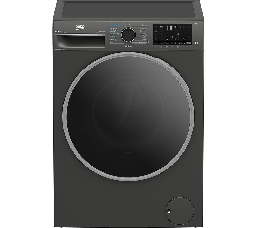 BEKO Pro B5D58544UG Bluetooth 8 kg Washer Dryer - Graphite