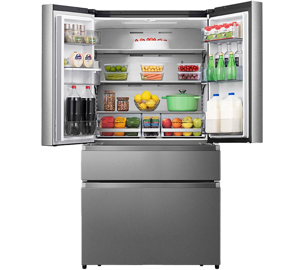 HISENSE PureFlat RF749N4SWSE Smart Fridge Freezer - Stainless Steel image number 10 of 19