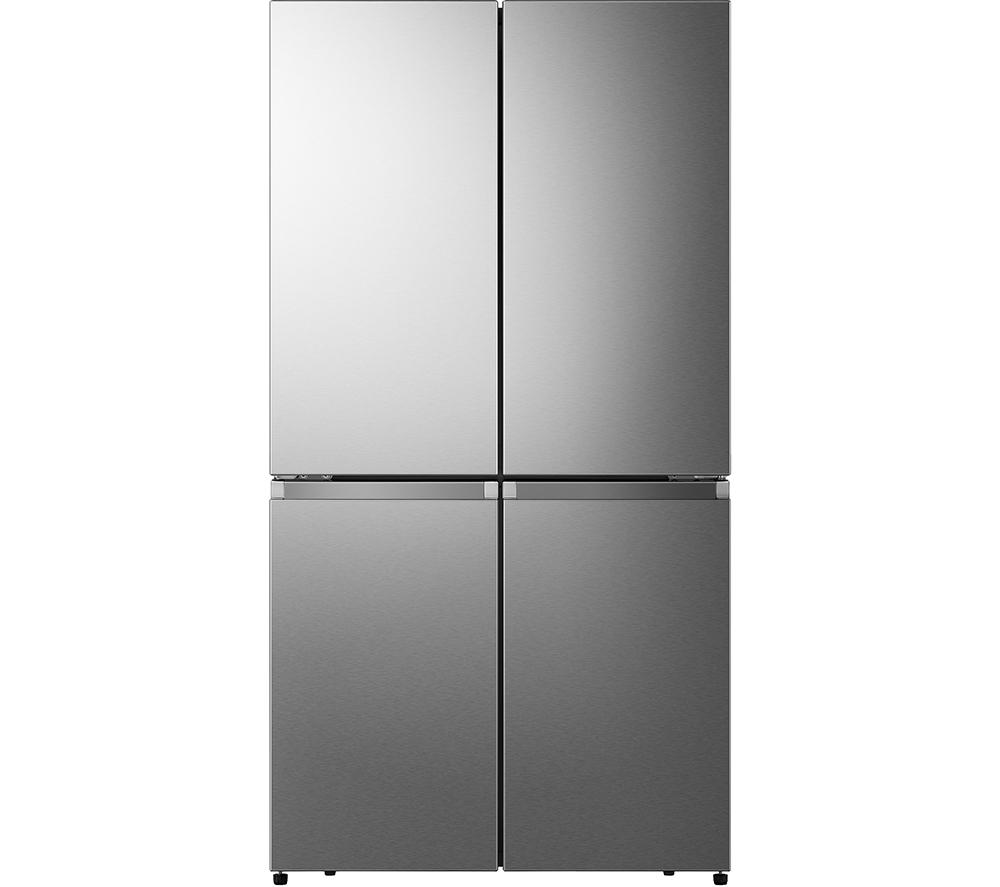 HISENSE PureFlat RQ758N4SASE Smart Fridge Freezer – Stainless Steel, Stainless Steel