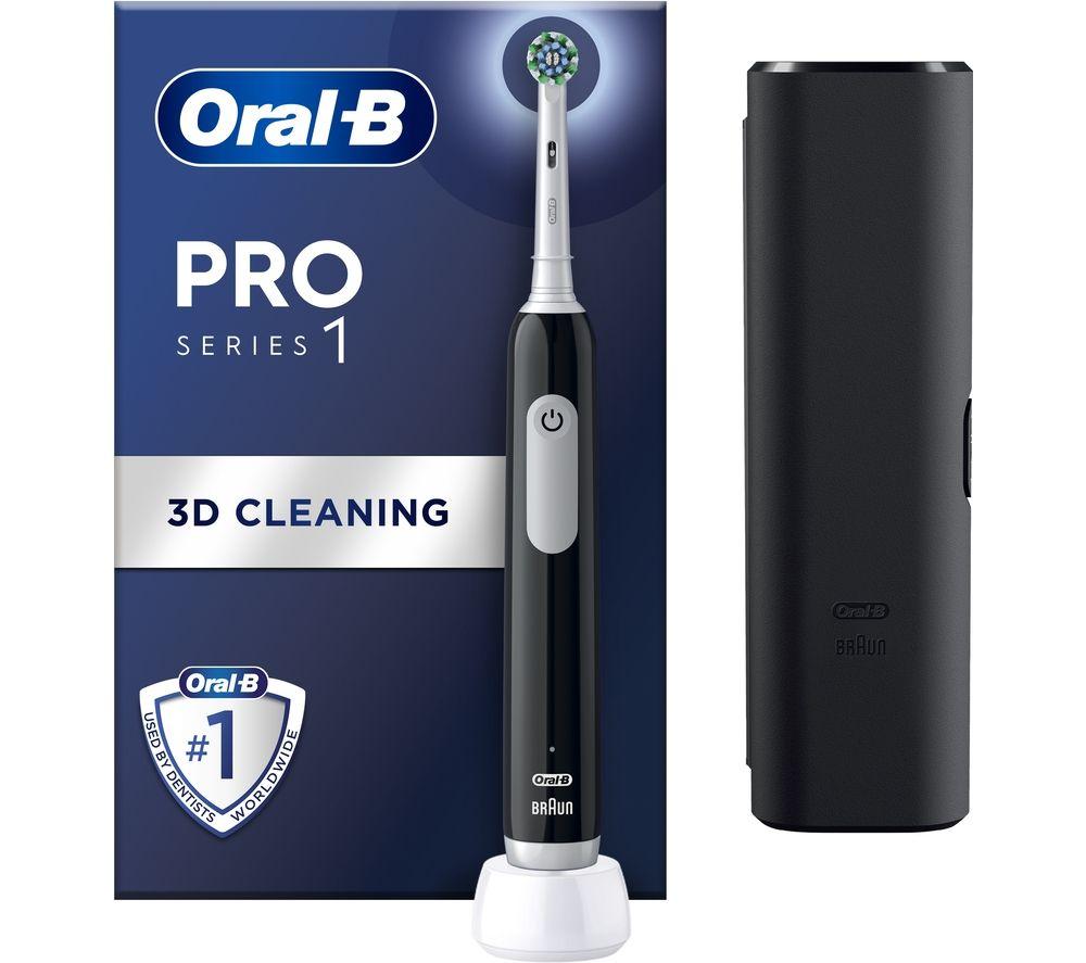 ORAL B Pro 1 Cross Action Electric Toothbrush, Black