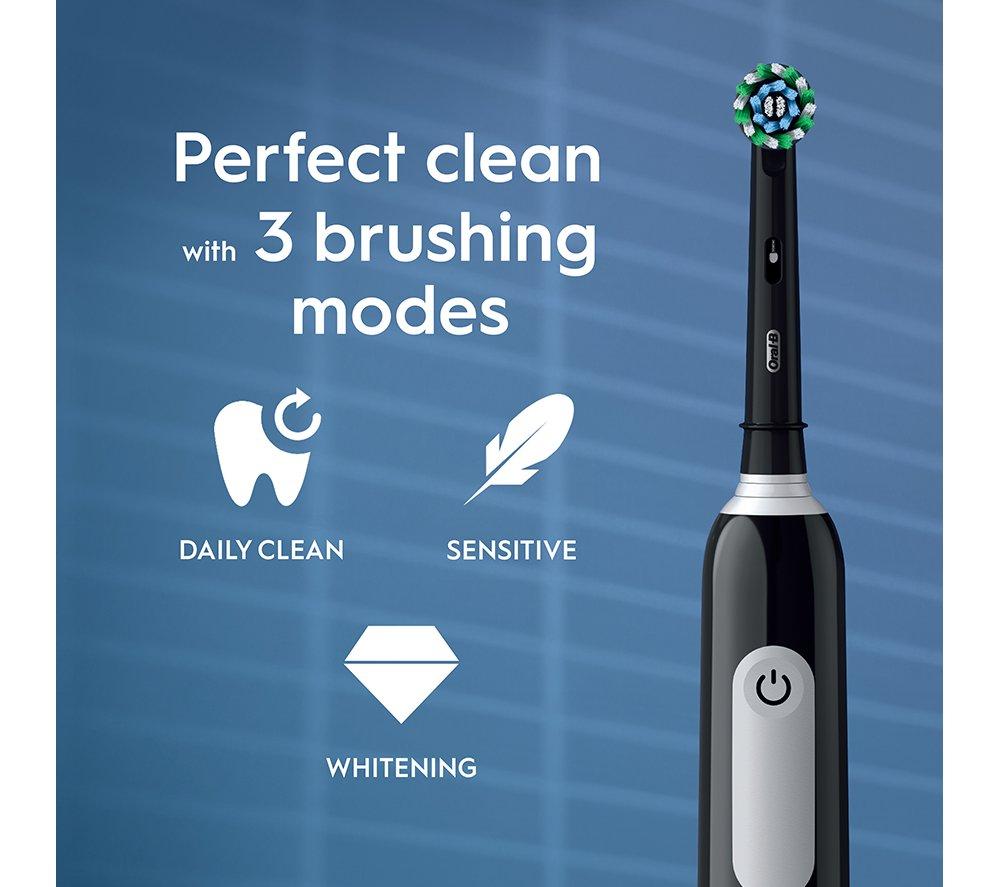 ORAL-B Pro 1 Cross Action Electric Toothbrush & Travel Case - Black image number 6 of 6