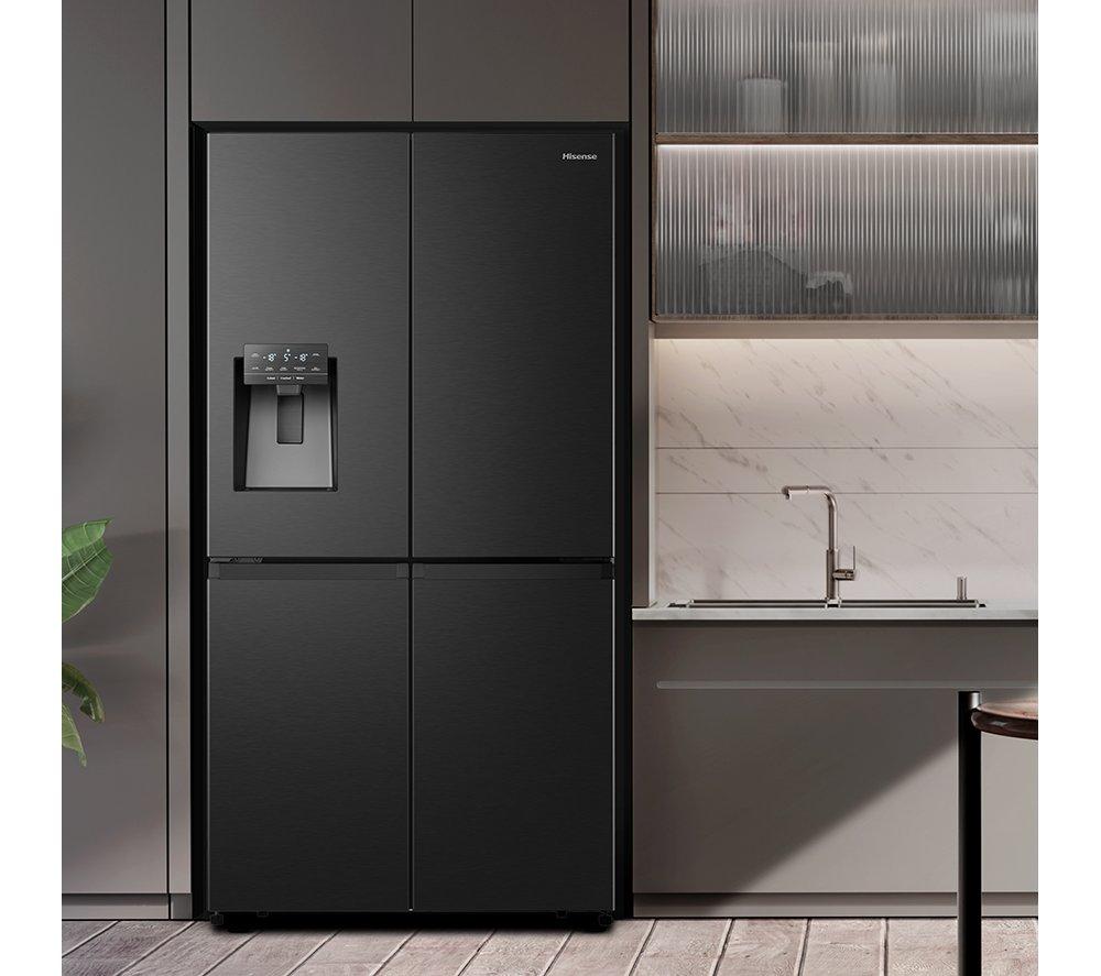 HISENSE PureFlat RQ760N4SBFE American-Style Smart Fridge Freezer - Black Stainless Steel image number 4 of 13