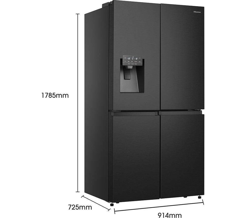 HISENSE PureFlat RQ760N4SBFE American-Style Smart Fridge Freezer - Black Stainless Steel image number 12 of 13