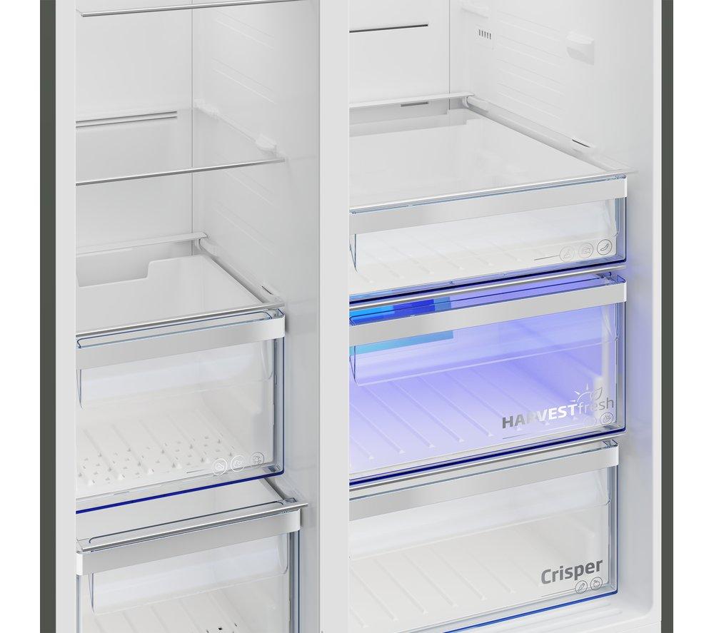 BEKO Pro HarvestFresh ASN652VPZ Fridge Freezer - Black Steel image number 6 of 14