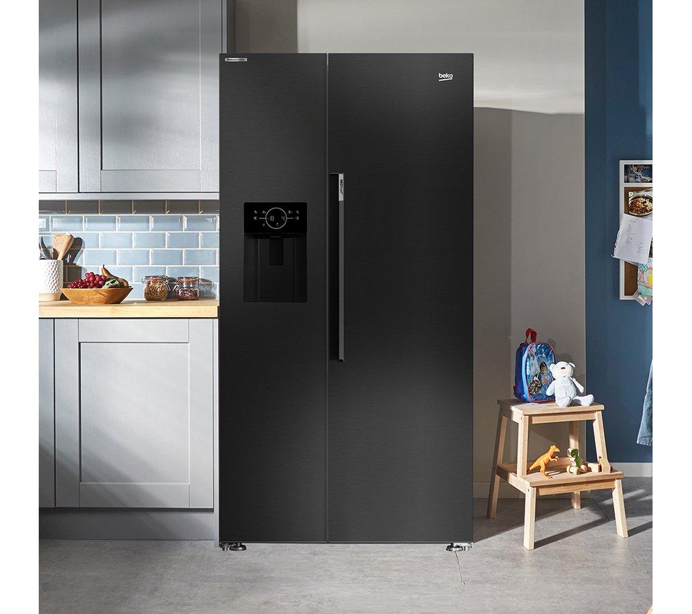 BEKO Pro HarvestFresh ASN652VPZ Fridge Freezer - Black Steel image number 7 of 14