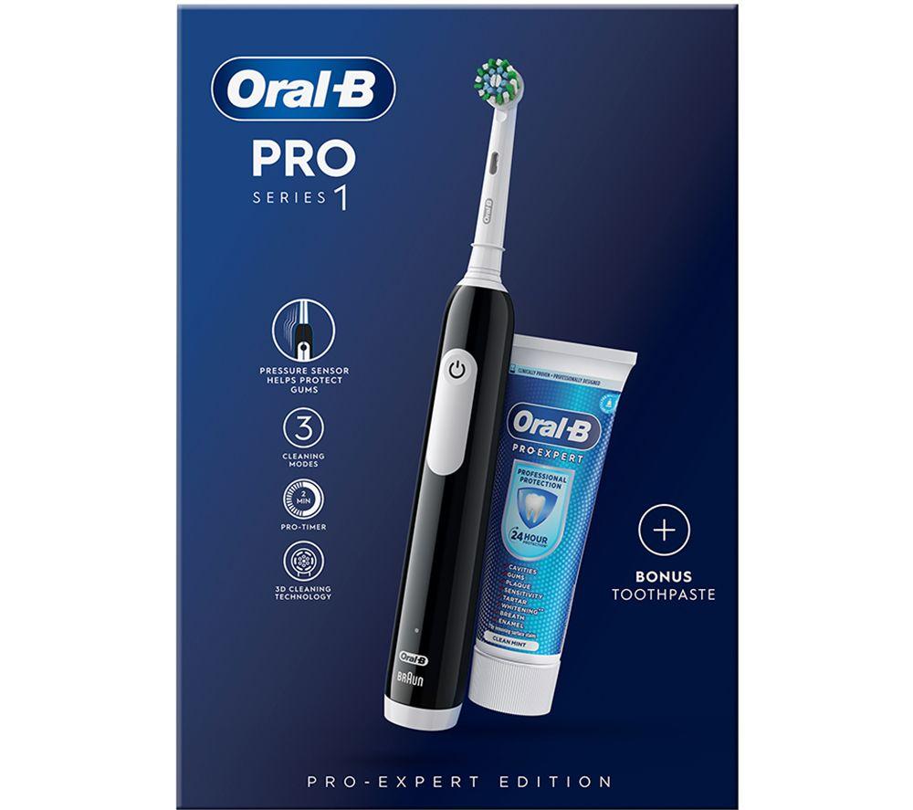 ORAL B Pro 1 Cross Action Electric Toothbrush with TootHPaste review