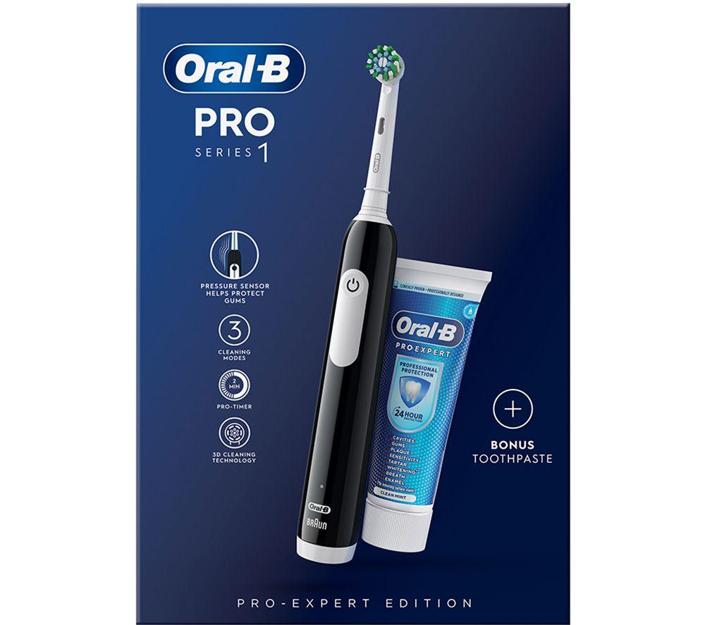 ORAL B Pro 1 Cross Action Electric Toothbrush With TootHPaste Review ...