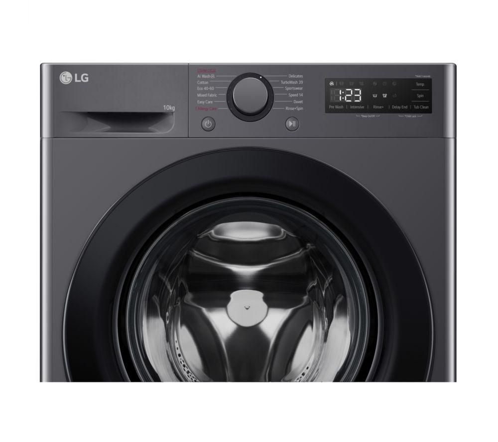 LG TurboWash 360 with AI F4C510GBTN1 10 kg 1400 Spin Washing Machine - Slate Grey image number 3 of 15