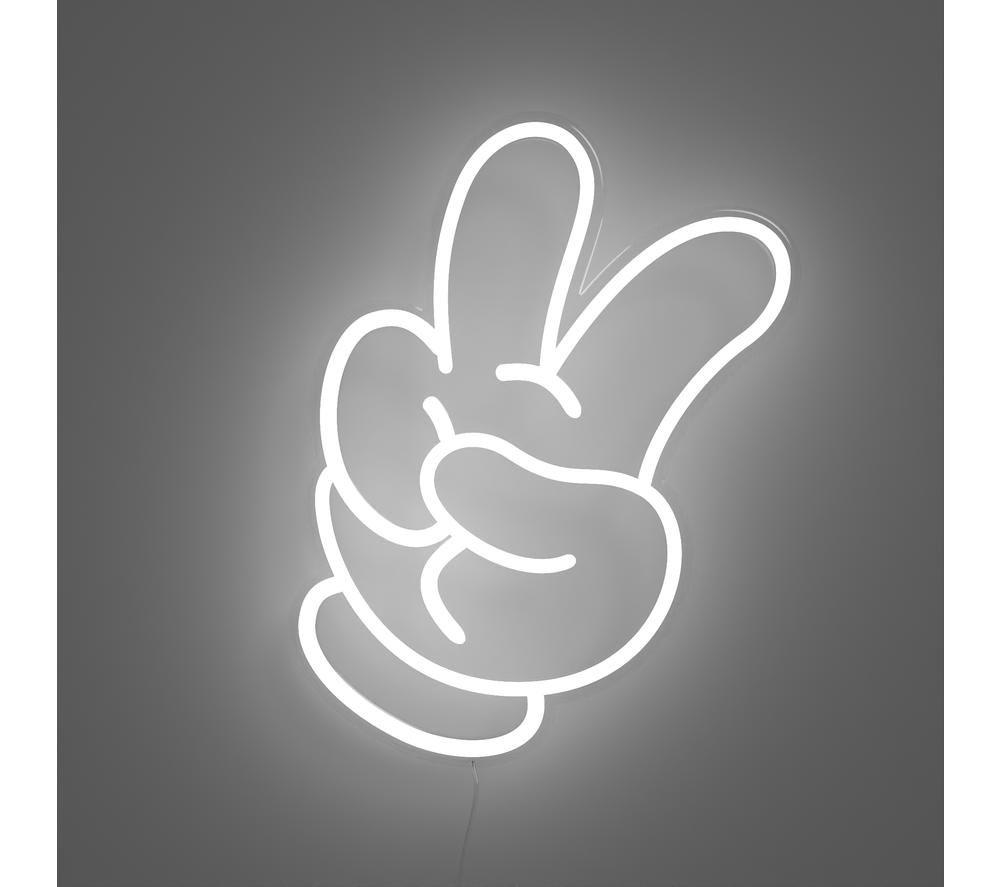 YELLOWPOP Disney's Mickey Mouse Glove LED Wall Lamp - Clear & White image number 2 of 4