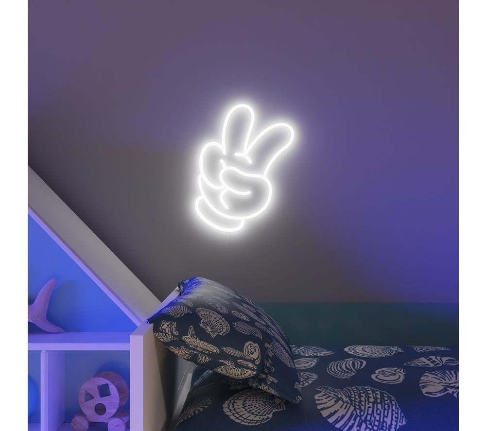 YELLOWPOP Disney's Mickey Mouse Glove LED Wall Lamp - Clear & White image number 4 of 4