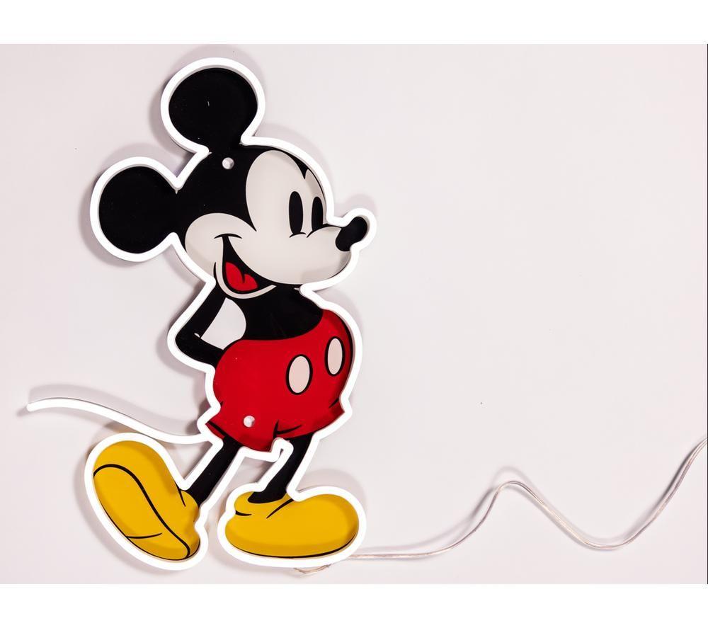 YELLOWPOP Disney Mickey Mouse LED Wall Lamp - Clear & White