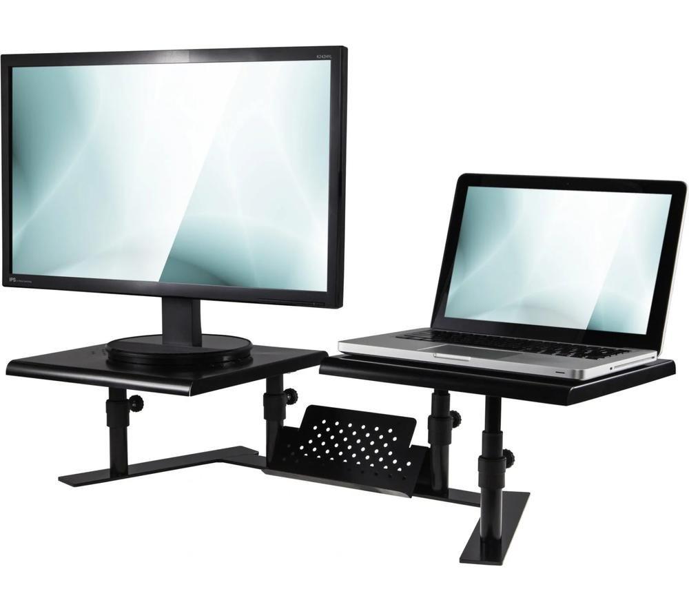 INSTANT POT Metal Art ErgoTwin 31883 Monitor Stand - Black image number 2 of 7