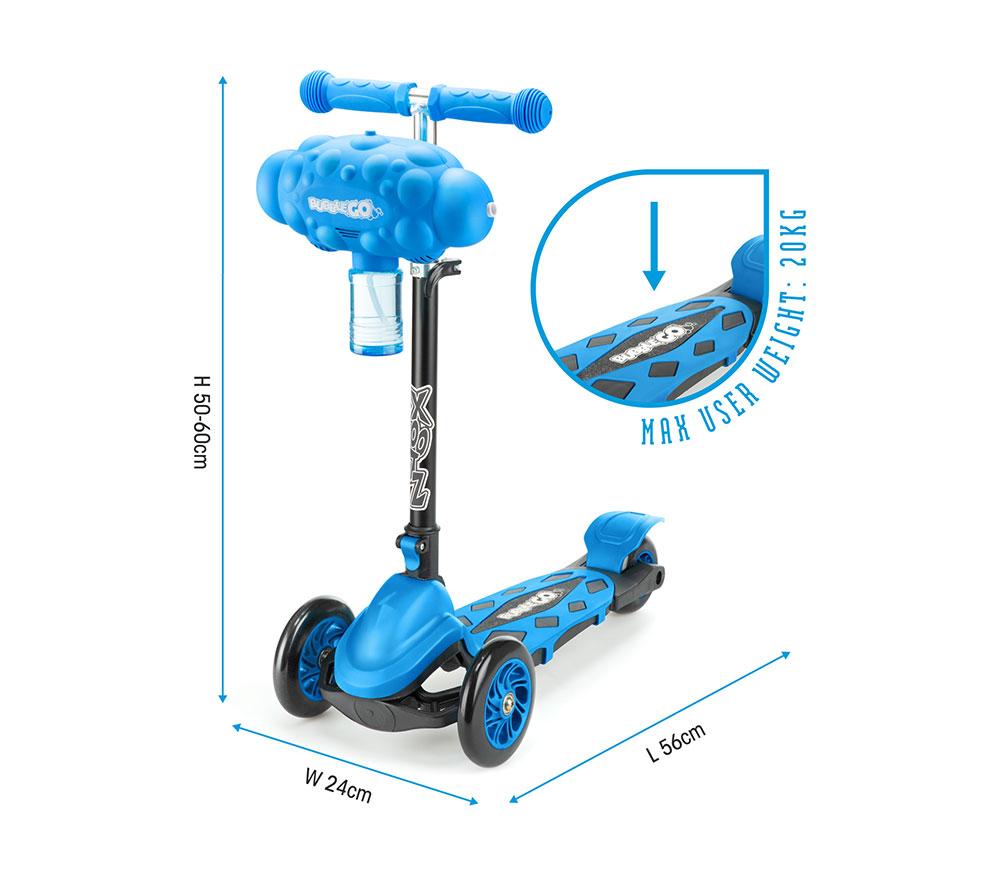 XOOTZ Bubble Go Kids' Kick Scooter - Blue image number 7 of 7