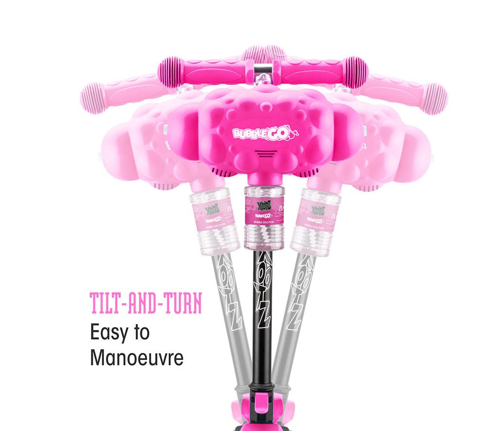 XOOTZ Bubble Go Kids' Kick Scooter - Pink image number 4 of 7
