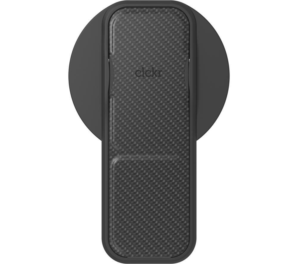 CLCKR MagSafe Stand & Grip - Carbon Fibre Black, Black