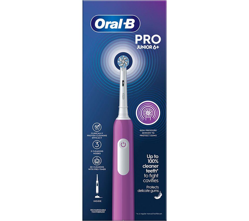 ORAL B Pro Junior Electric Toothbrush - Purple