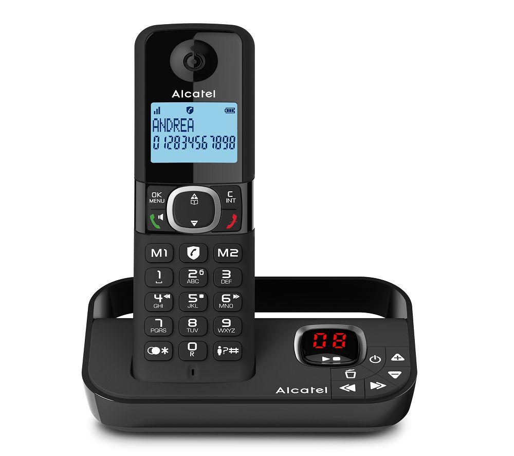 Alcatel F860 Voice Cordless Phone with answering machine - Landline Home Phones - Call Blocking Telephones