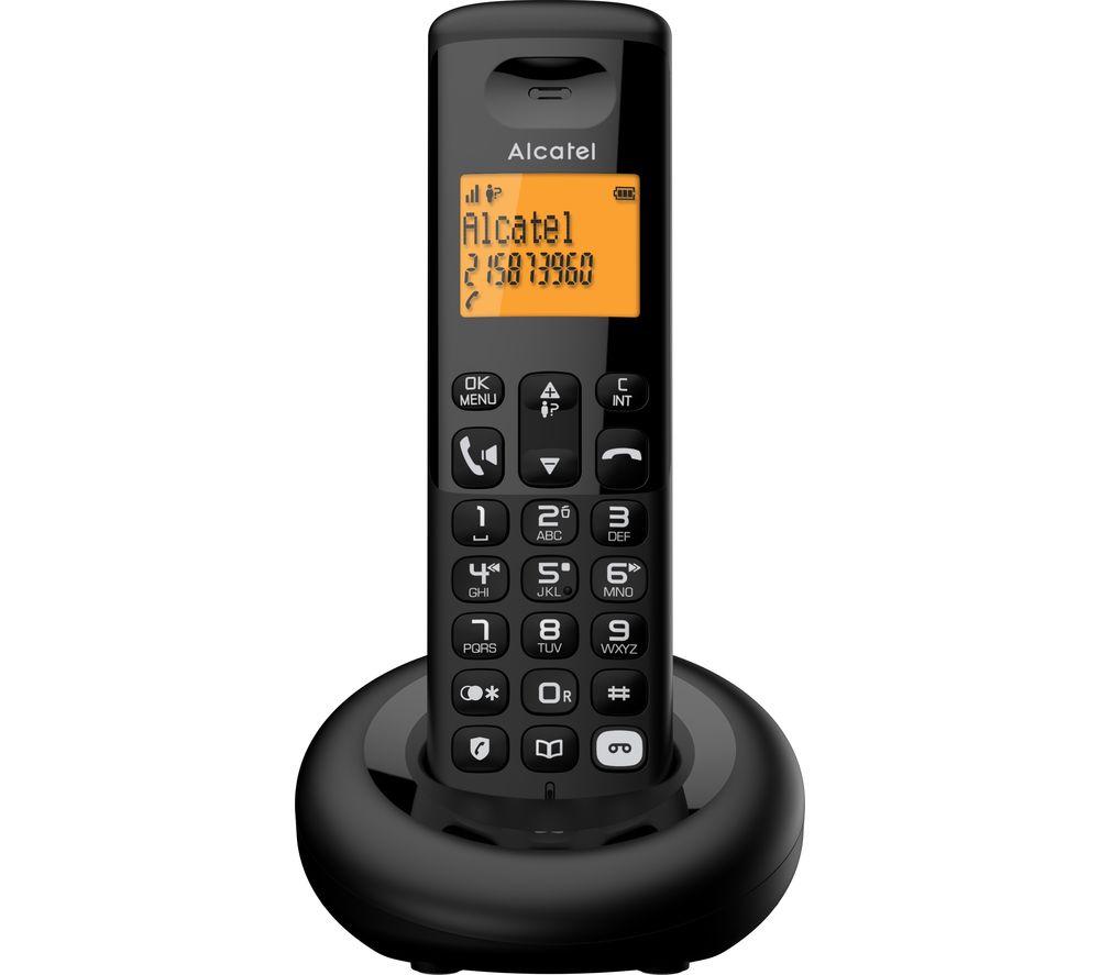 ALCATEL E260 Svoice TAM Cordless Phone - Black, Black
