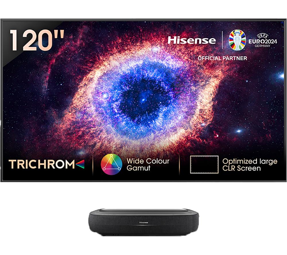 HISENSE 120L9HTUKA Smart 4K Ultra HD HDR Laser TV with Amazon Alexa, Black