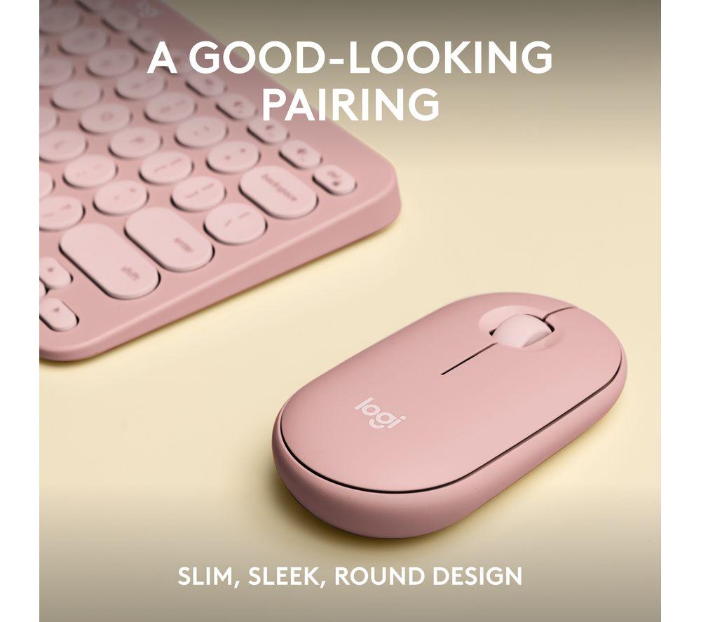 LOGITECH Pebble 2 MK380 Wireless Keyboard & Mouse Set - Rose image number 2 of 10