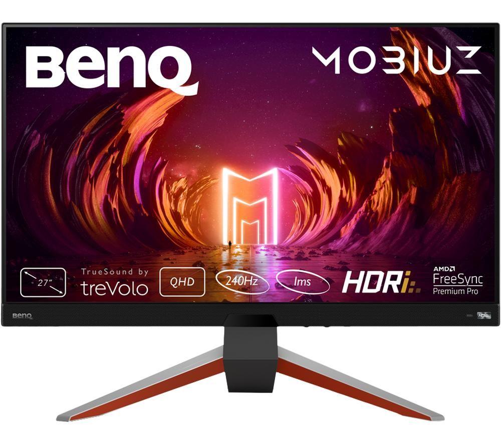 BENQ Mobiuz EX270QM Quad HD 27 IPS LED Gaming Monitor - Red & Grey, Silver/Grey,Red