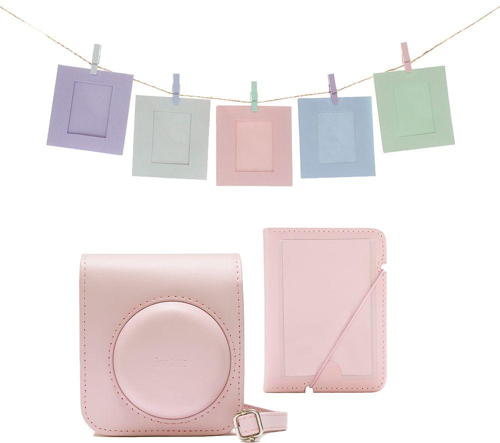 instax Mini 12 acessory kit, Camera case, Photo Album, Hanging Cards and pegs, Blossom Pink