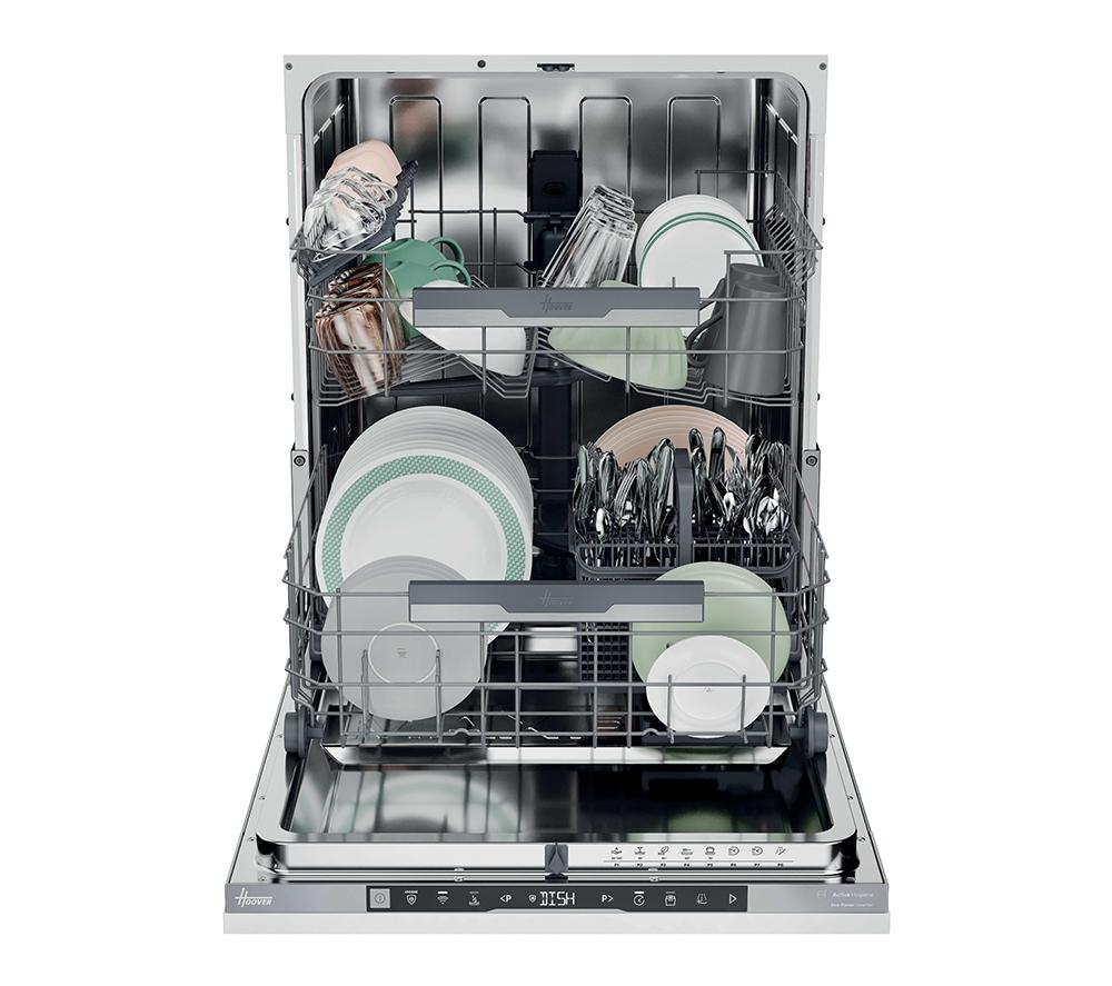 HOOVER HI4C6F0S-80 Full-size Fully Integrated WiFi-enabled Dishwasher image number 3 of 15
