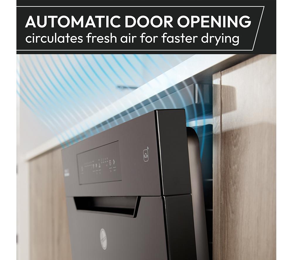 HOOVER HI4C6F0S-80 Full-size Fully Integrated WiFi-enabled Dishwasher image number 8 of 15
