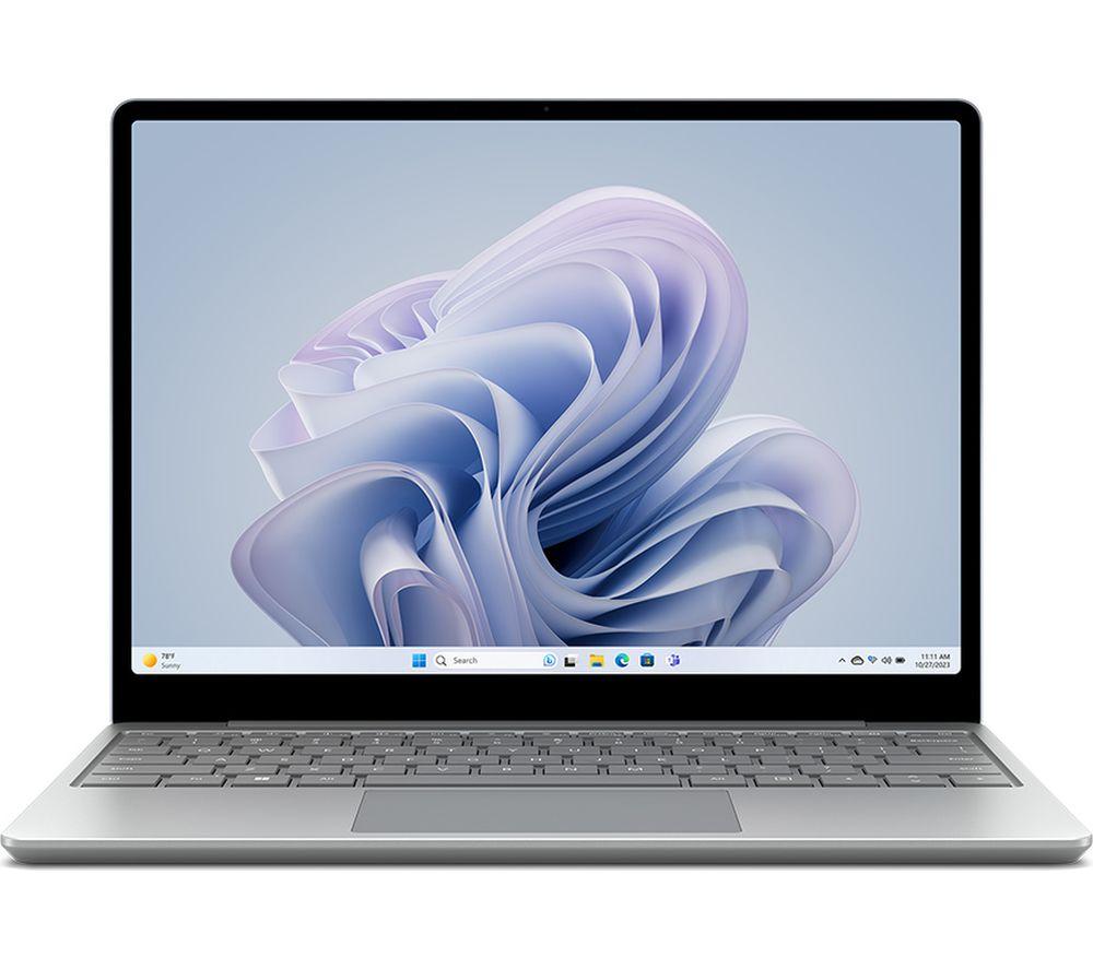 MICROSOFT 12.4 Surface Laptop Go 3 - IntelCore? i5, 256 GB SSD, Platinum, Silver/Grey