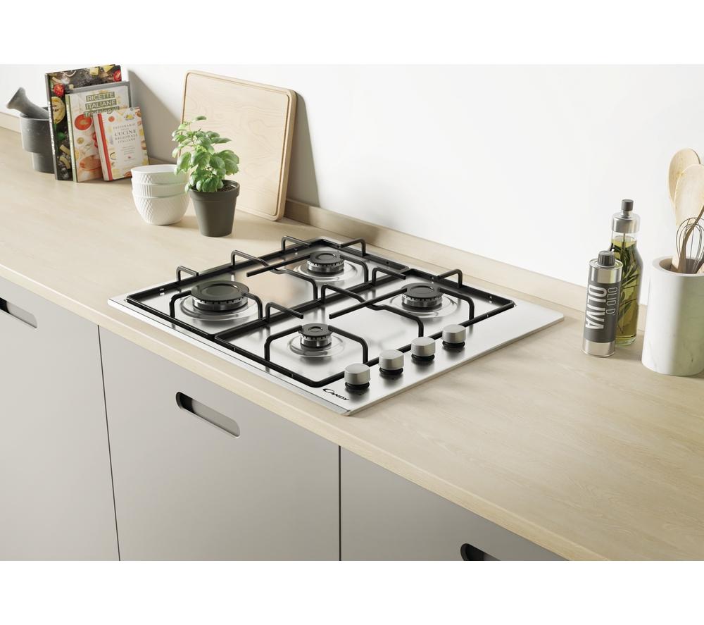 CANDY CHW6LX 60 cm Gas Hob - Silver image number 4 of 10