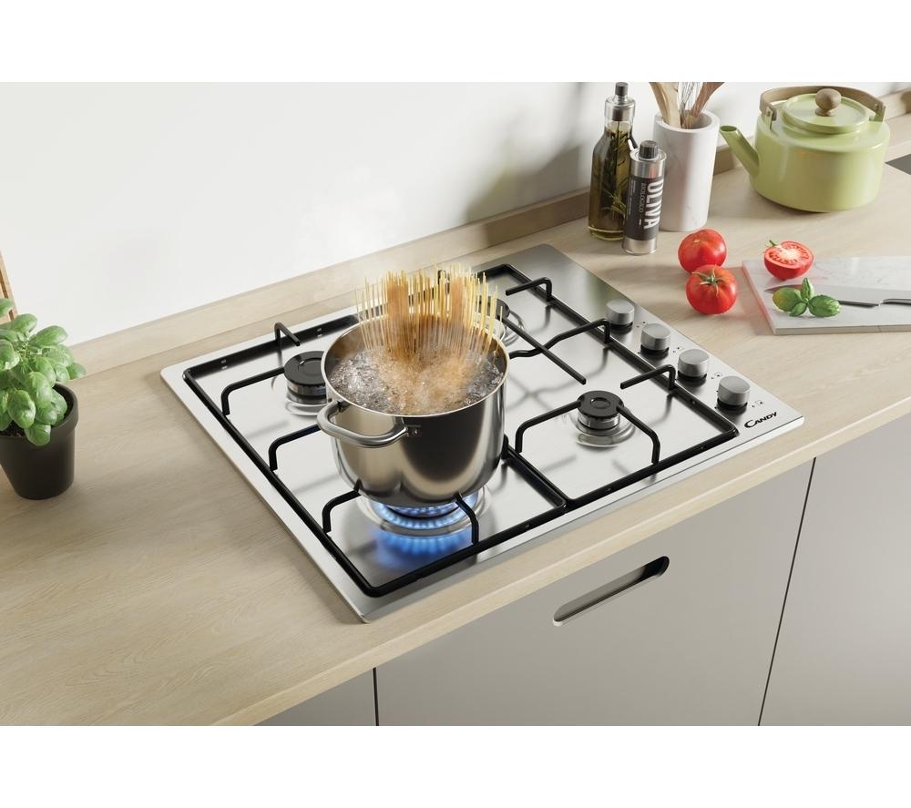 CANDY CHW6LX 60 cm Gas Hob - Silver image number 7 of 10