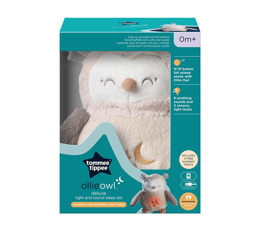 TOMMEE TIPPEE Ollie Owl Light & Sound Baby Sleep Aid - Multicolour