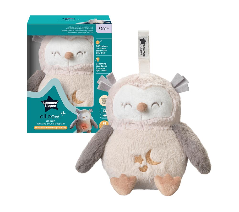 TOMMEE TIPPEE Grofriend Ollie the Owl Light & Sound Baby Sleep Aid - Multicolour image number 4 of 6