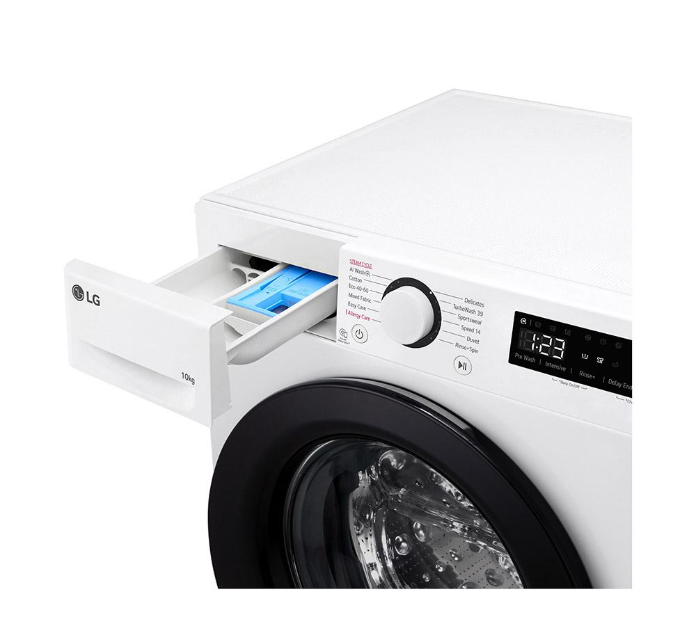 Buy LG TurboWash 360 with AI F4C510WBTN1 10 kg 1400 Spin Washing Machine White Currys