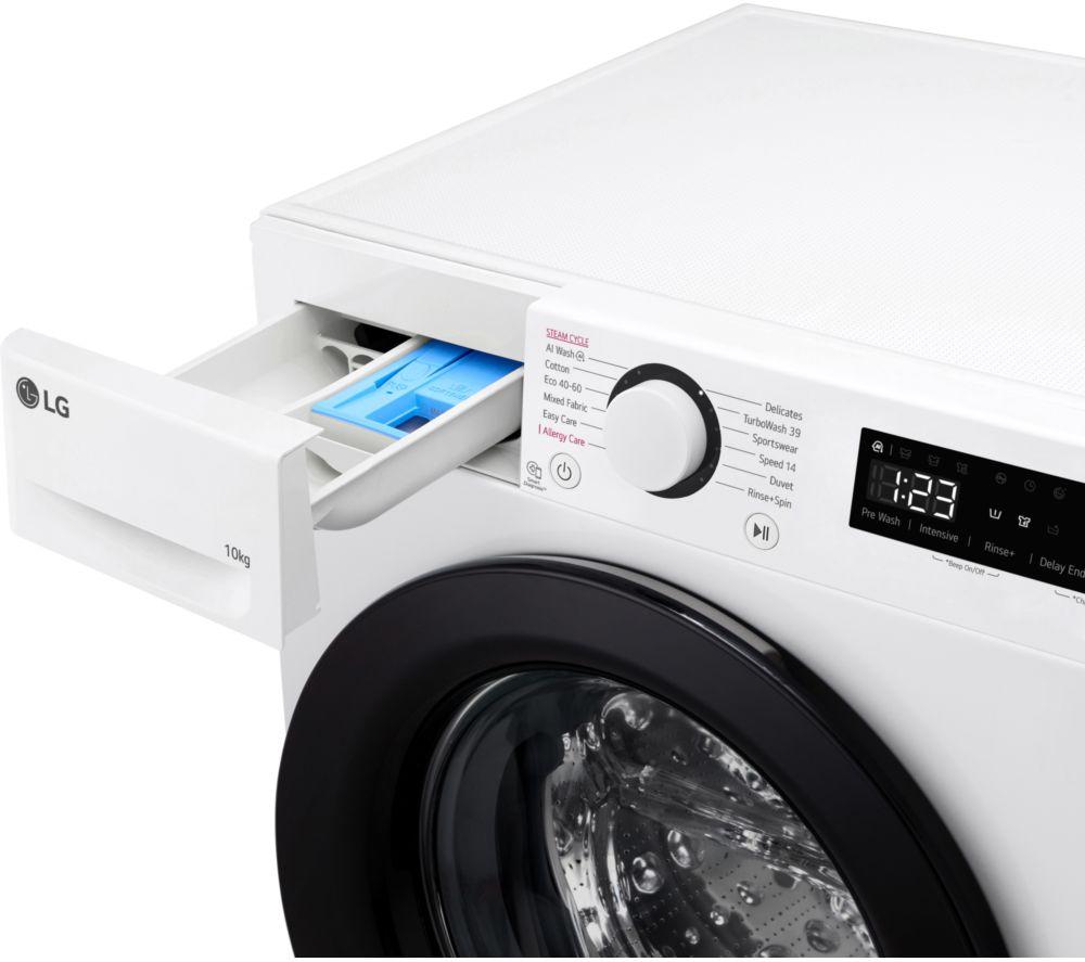LG Series 4 AI Direct Drive F4C510WBTN1 10 kg 1400 Spin Washing Machine - White image number 12 of 16