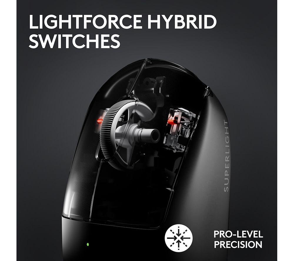 LOGITECH PRO X Superlight 2 Wireless Optical Gaming Mouse - Black image number 3 of 22