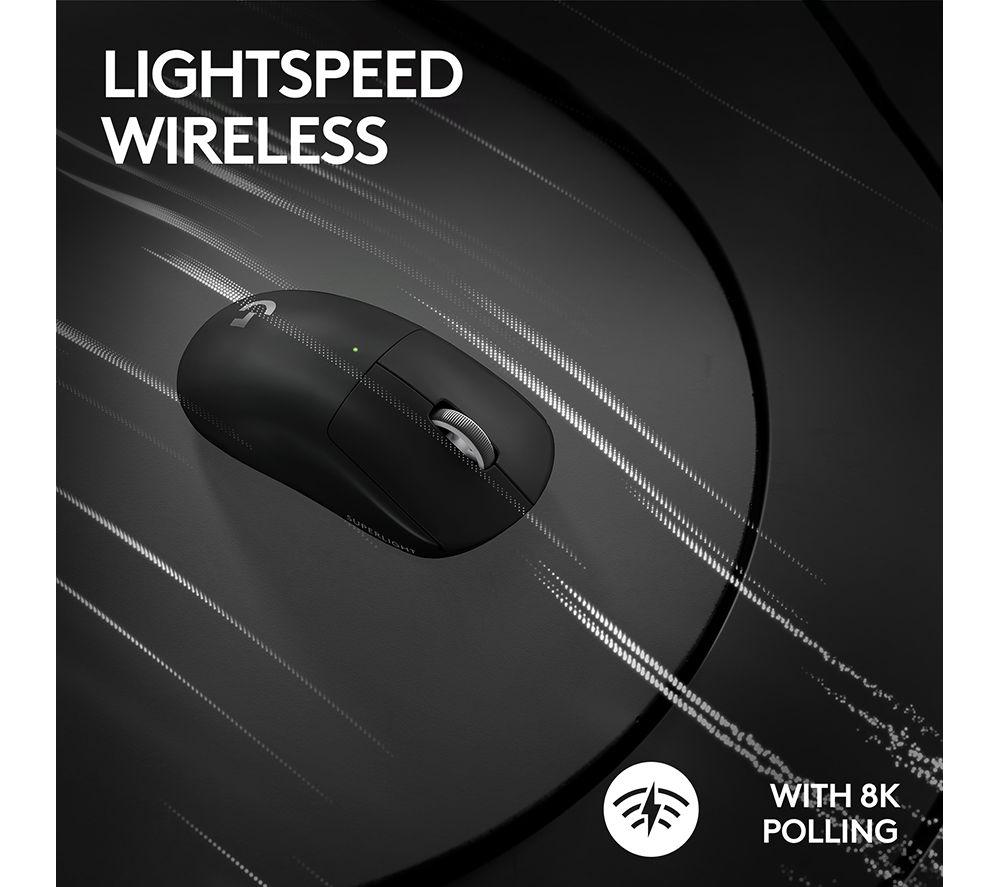 LOGITECH PRO X Superlight 2 Wireless Optical Gaming Mouse - Black image number 6 of 22