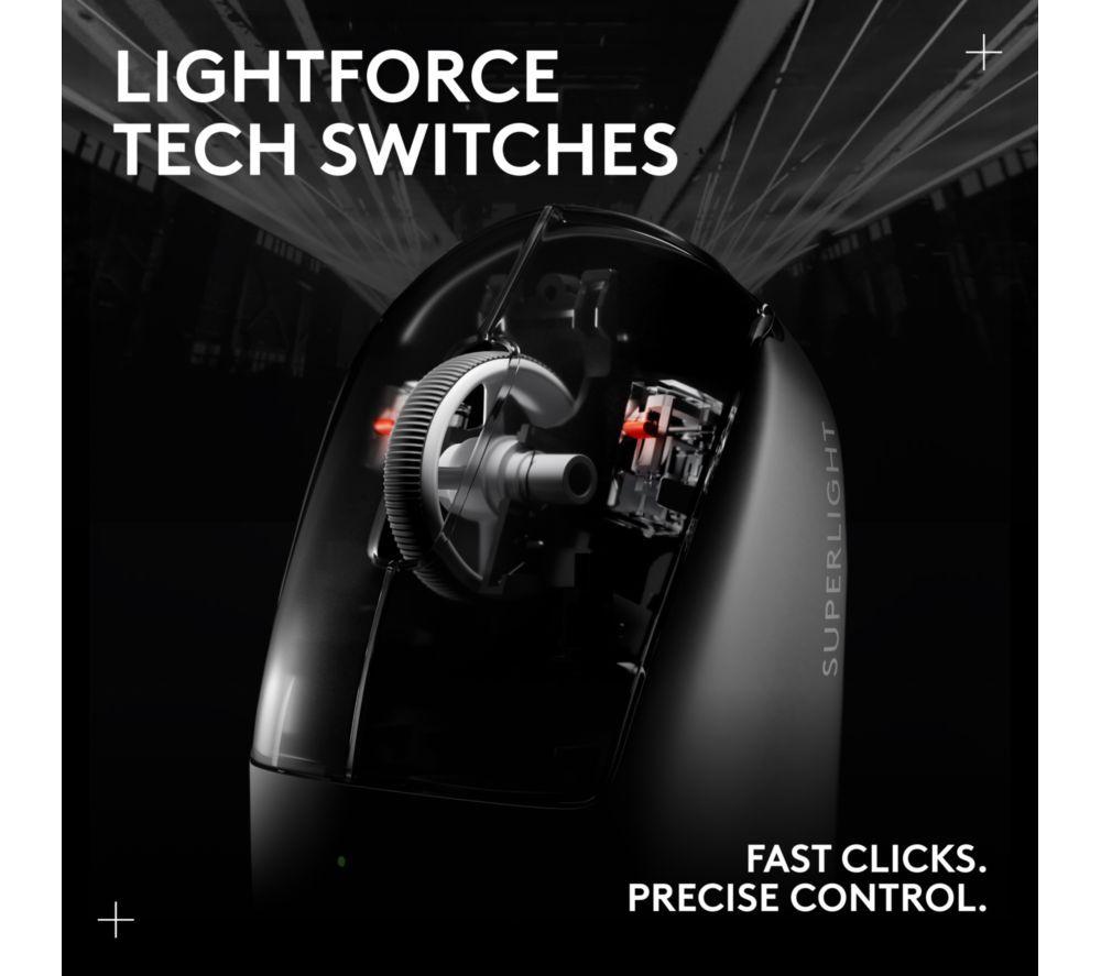 LOGITECH PRO X Superlight 2 Wireless Optical Gaming Mouse - Black image number 14 of 22