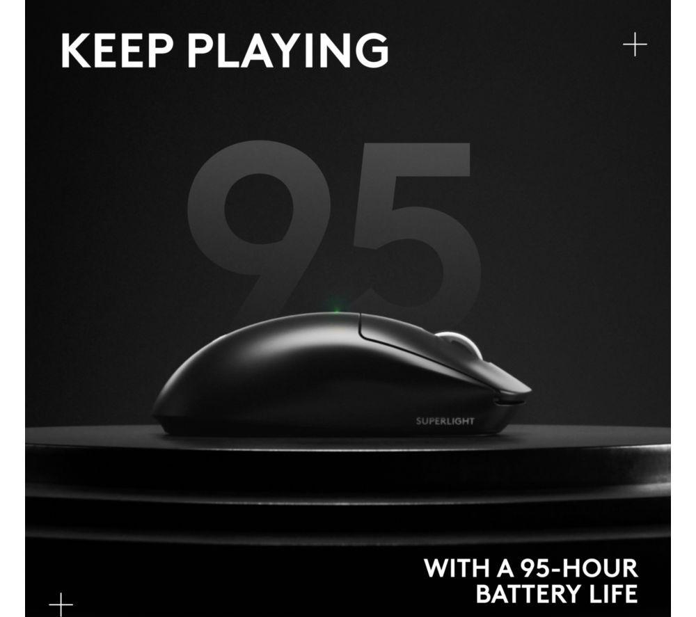 LOGITECH PRO X Superlight 2 Wireless Optical Gaming Mouse - Black image number 22 of 22