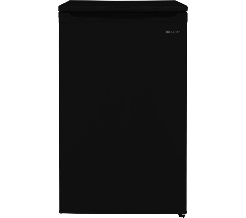 SHARP SJ-UE080M4B-EN Undercounter Fridge - Black, Black