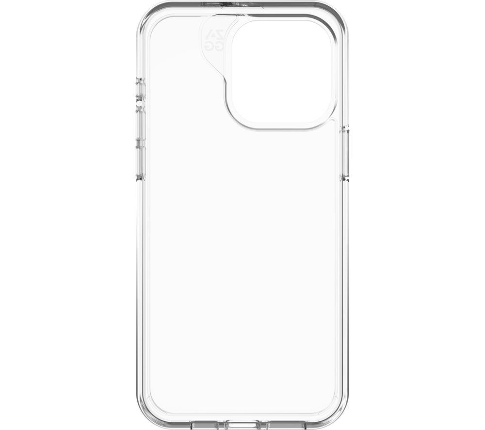 ZAGG Crystal Palace Protective Case for Apple iPhone 15 Pro Max, Slim Design,13ft Drop, Wireless Charging, Graphene, Enhanced Grip, Clear